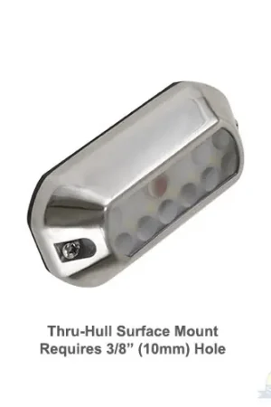 Authentic Scandvik LED U-12 Underwater Lights White Surface Mount