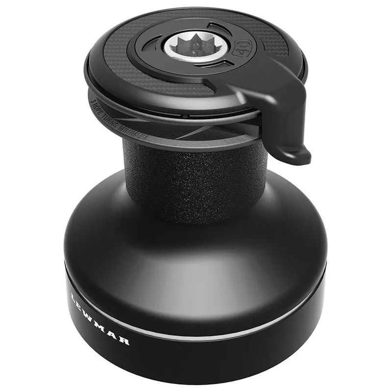 Last Chance Lewmar Self Tailing Winch EVO Race+ Size 45 - Aluminum Black / Two Speed (49745055)