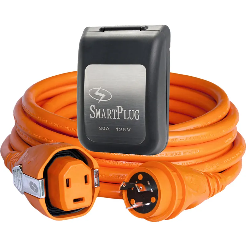 Luxury SmartPlug 30 AMP SmartPlug/Twist Type Cordset w/Black Inlet Cover- 50'