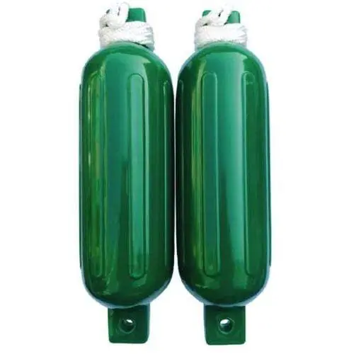 Instant Buy Seachoice Fender Kit Twin Eye 6.5" x 22" Green #79277