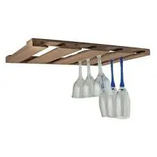 Wineglass Rack Teak CLEARANCE Free Delivery
