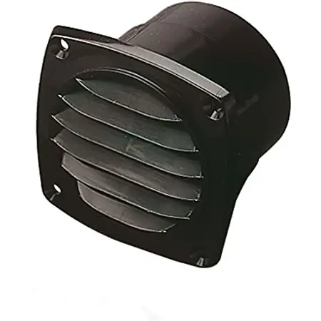 Worldwide Shipping Vent Hose Nylon 3" Black Flanged