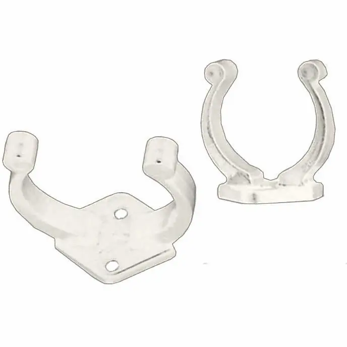 Top Rated Beckson Plastic Holding Clips 1/2" White