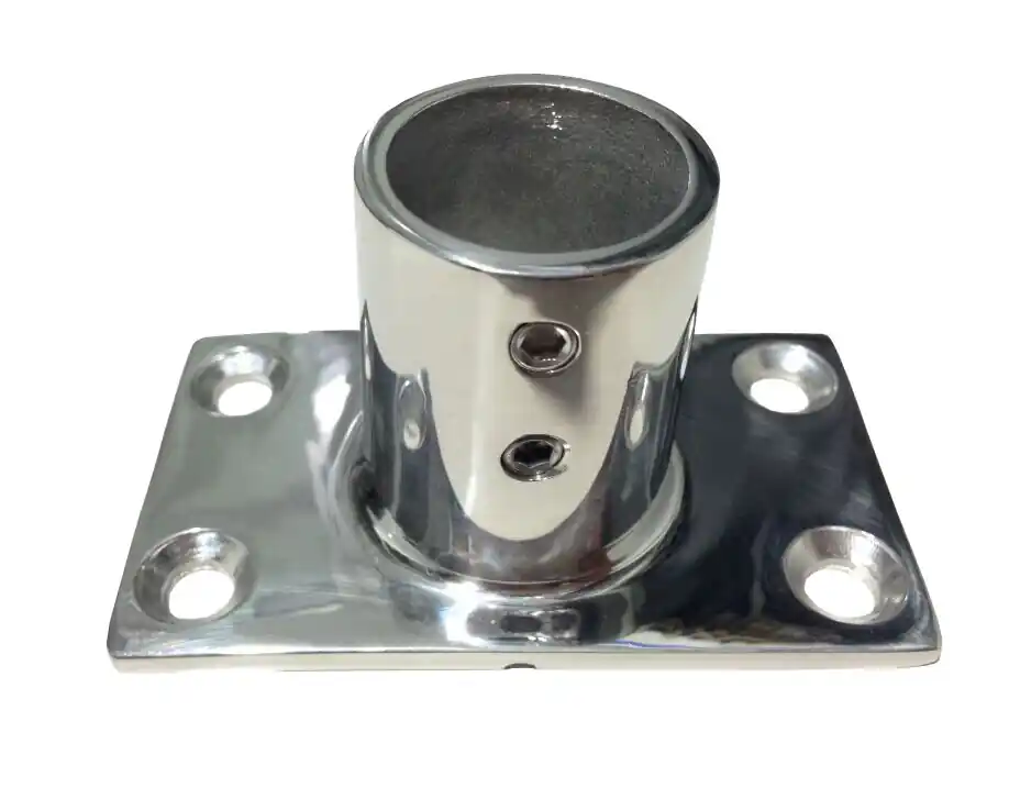 Viral Rectangular Base 90° 1" 316 Stainless