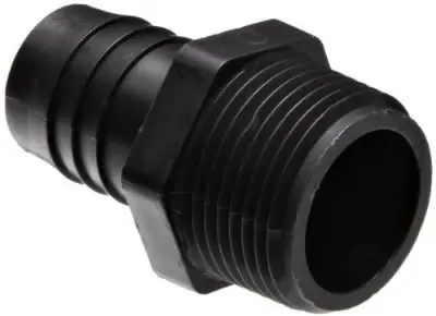 Tube Connector 3/4 Black Handmade
