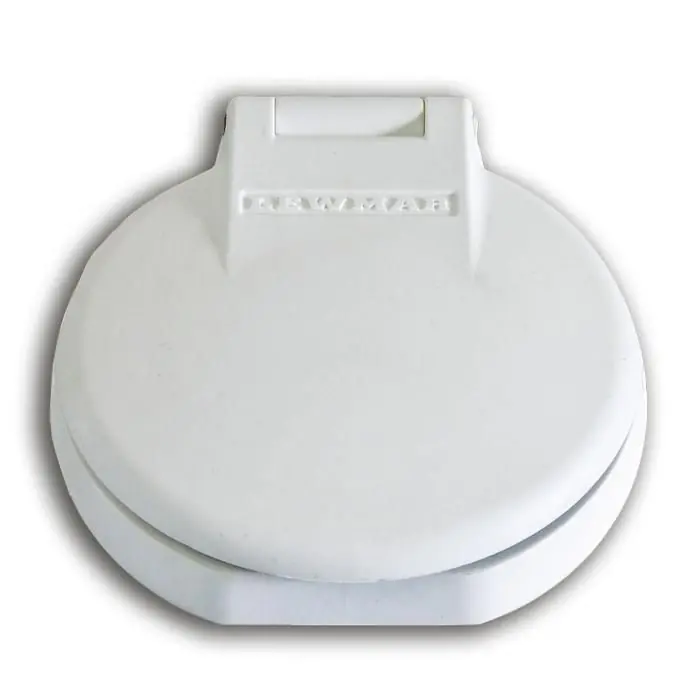 Lewmar Footswitch White Up - ConsumerMarineSupply Final Sale