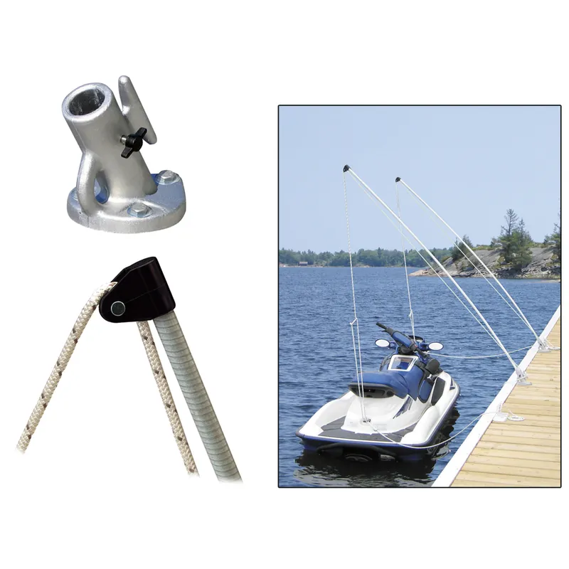 Must Have Dock Edge Economy Mooring Whips 2PC 12ft 4000 LBS up to 23 ft - ConsumerMarineSupply