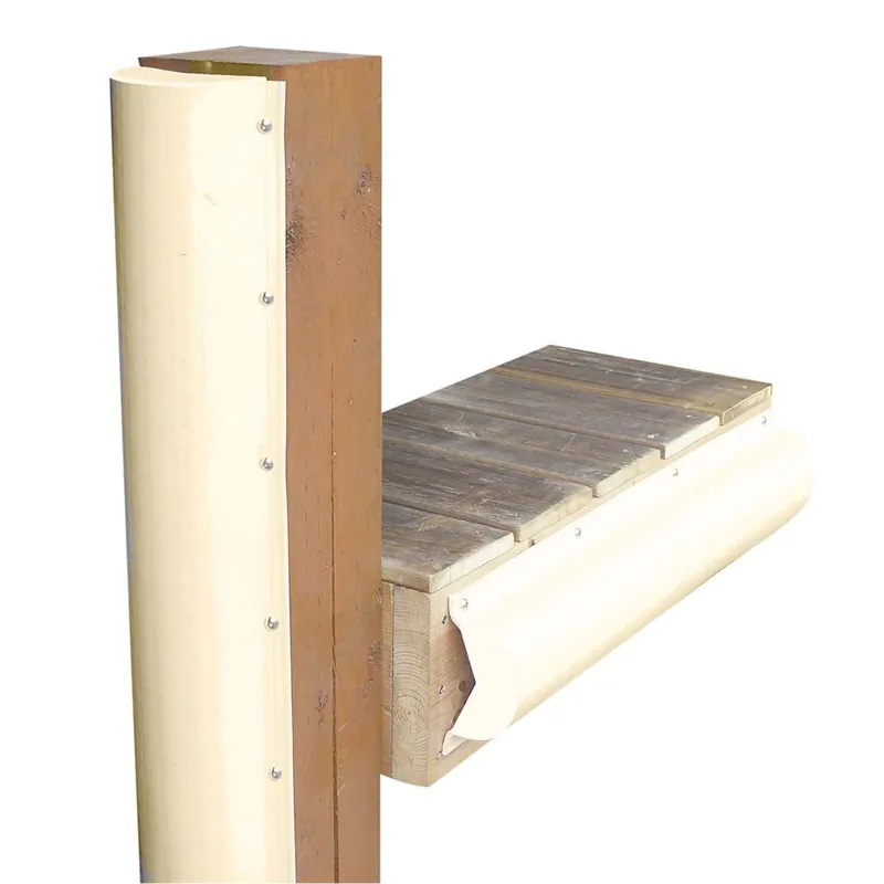 Holiday Sale Dock Edge Piling Bumper – One End Capped – 6' – Beige - ConsumerMarineSupply