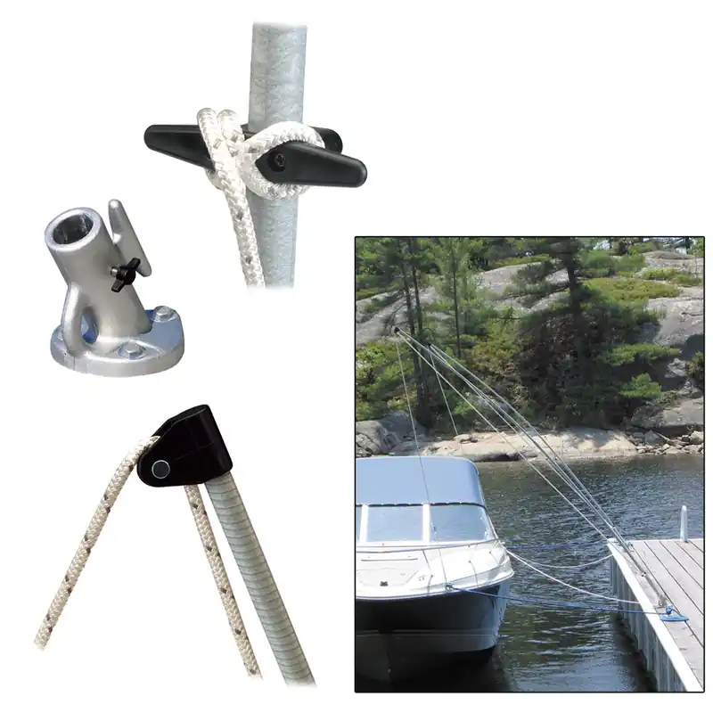 Best Choice Dock Edge Premium Mooring Whips 2PC 12ft 5,000 LBS up to 23ft - ConsumerMarineSupply