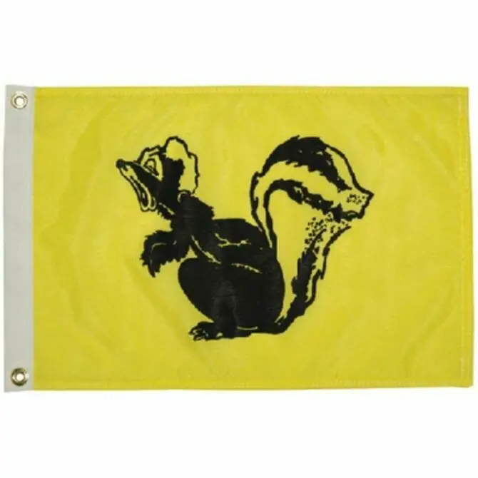 Price Cut Taylor Made - Glo Skunk Flag 12" x 18"