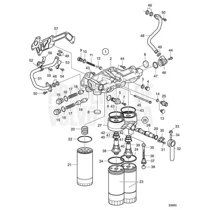 Free Shipping Volvo Penta Diesel Spring #466653