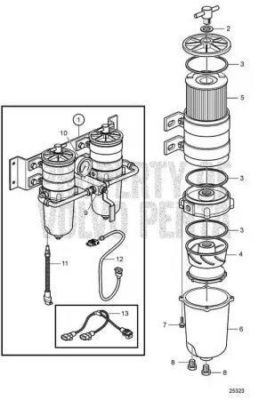 Volvo Penta Fuel Water Separator Plug #952075 Genuine